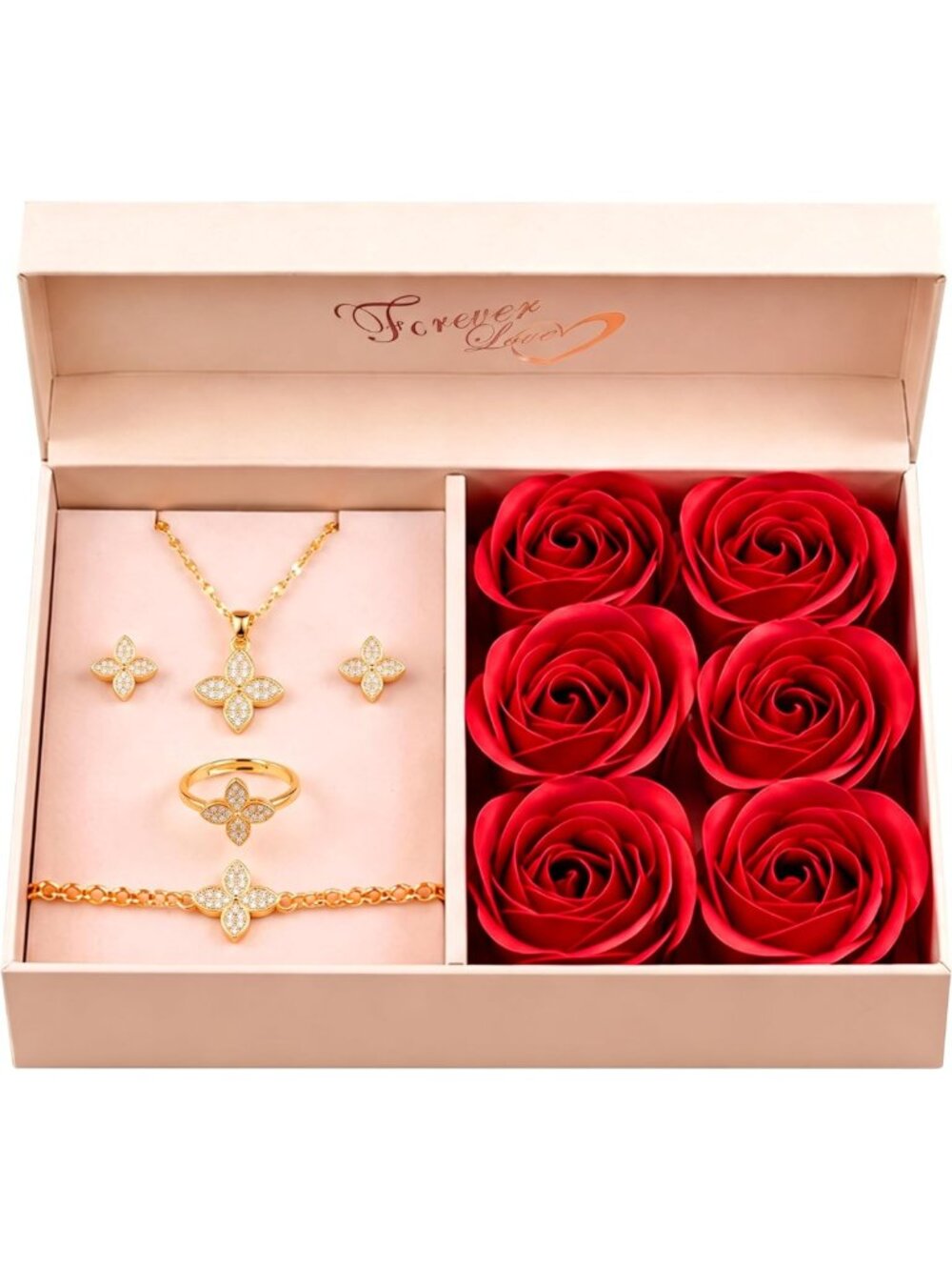 4-Piece Women's Jewelry Gift Set - Perfect Birthday & Holiday Gifts for Her